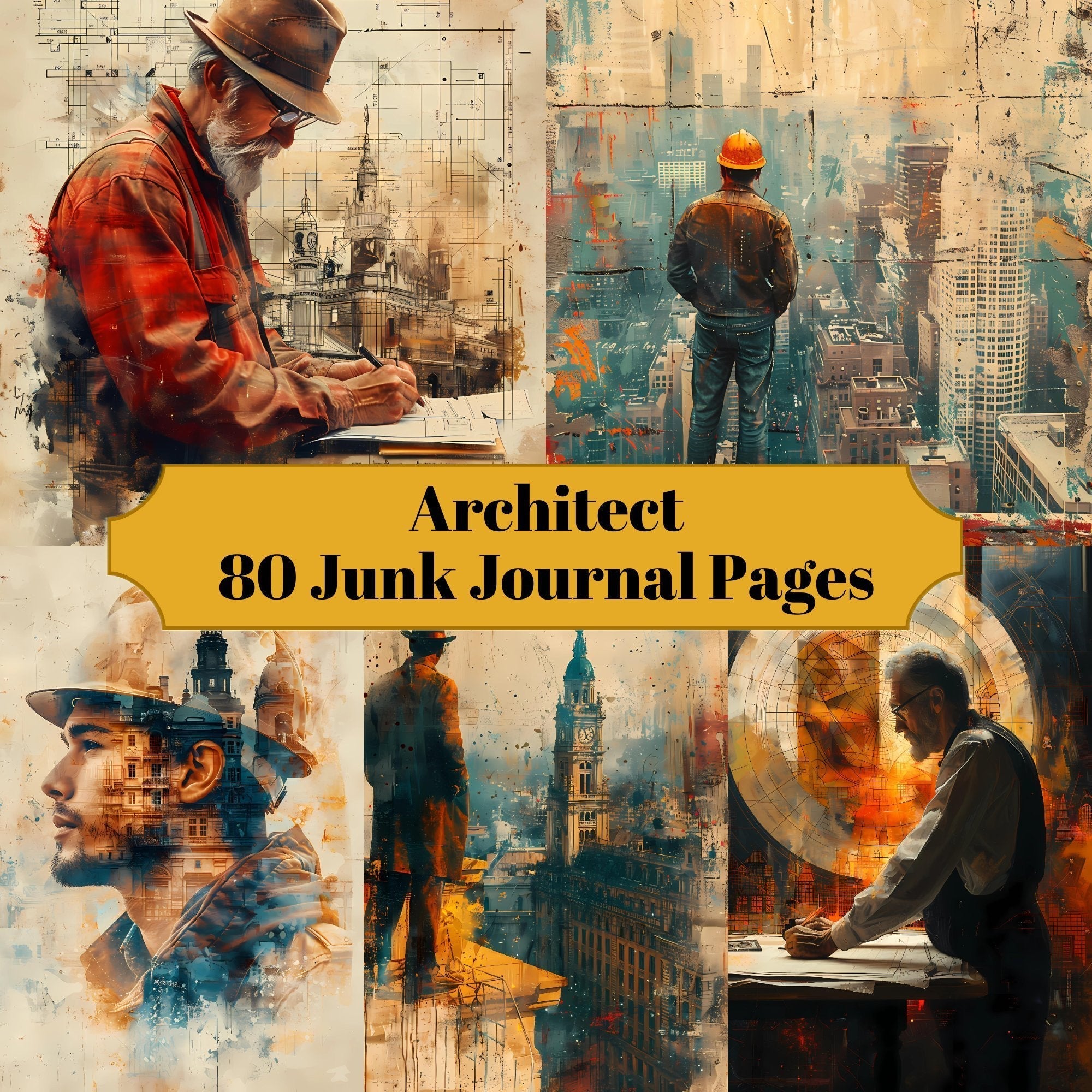 Architect Junk Journal Pages
