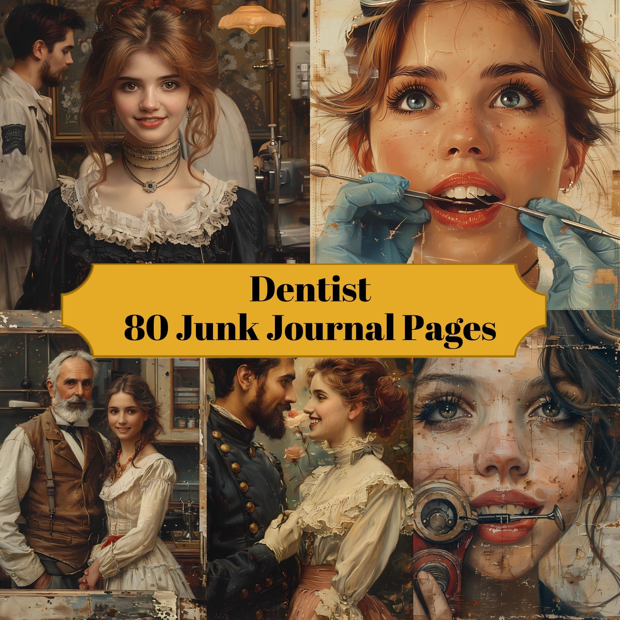 Dentist Junk Journal Pages
