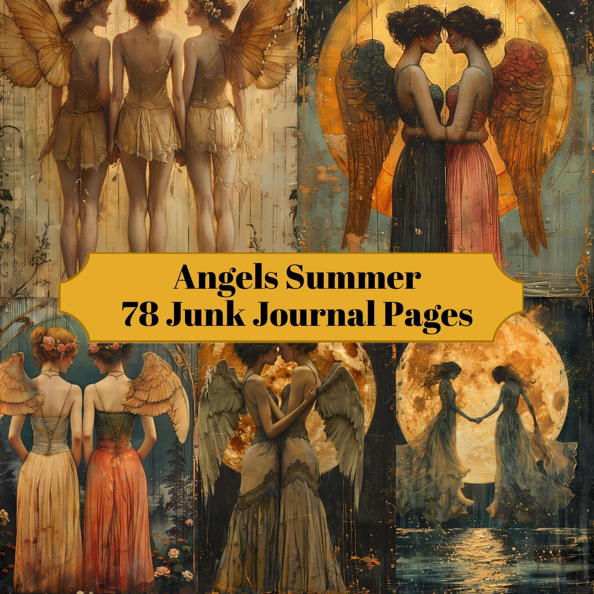 Angels Summer Junk Journal Pages