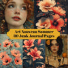 Art Nouveau Summer Junk Journal Pages
