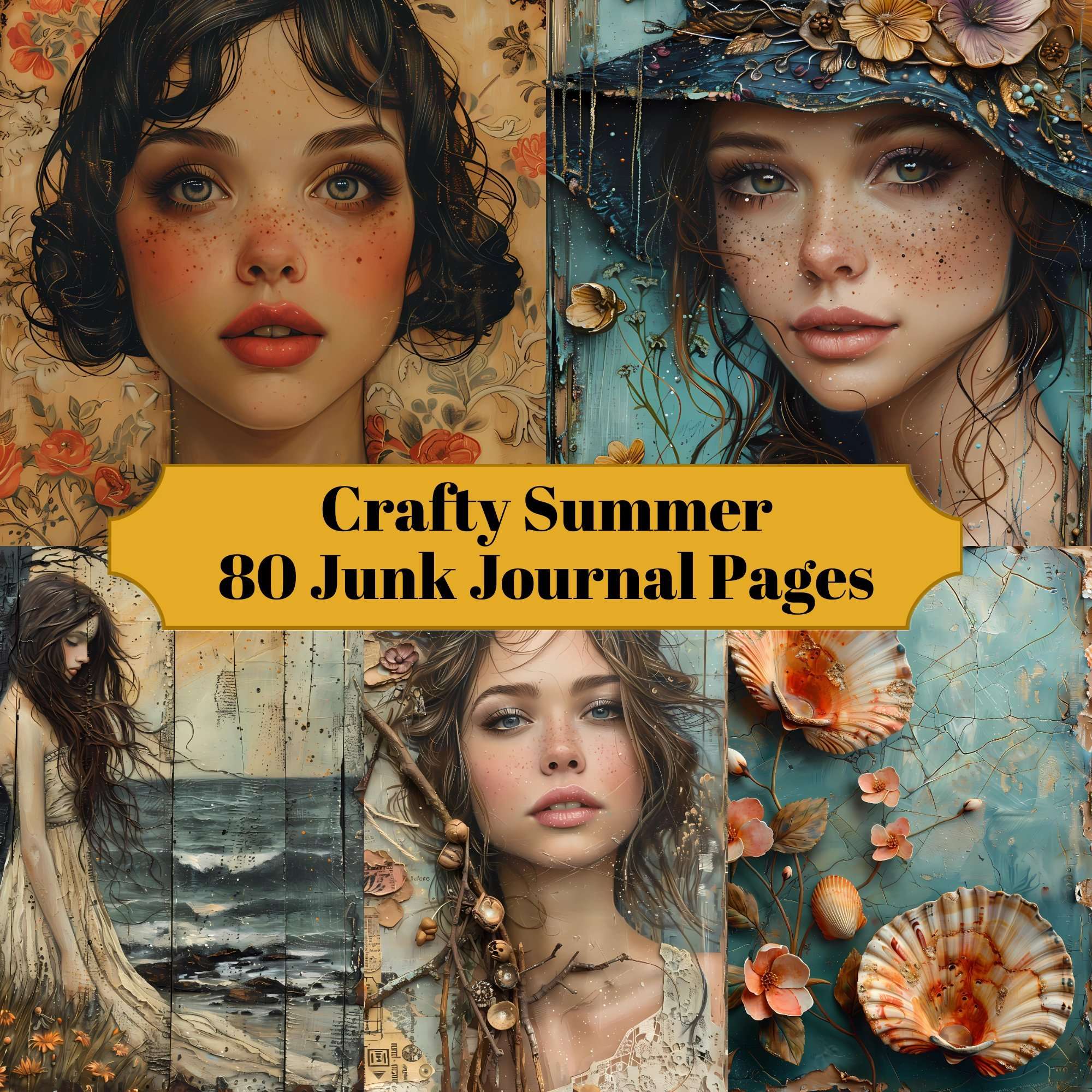 Crafty Summer Junk Journal Pages