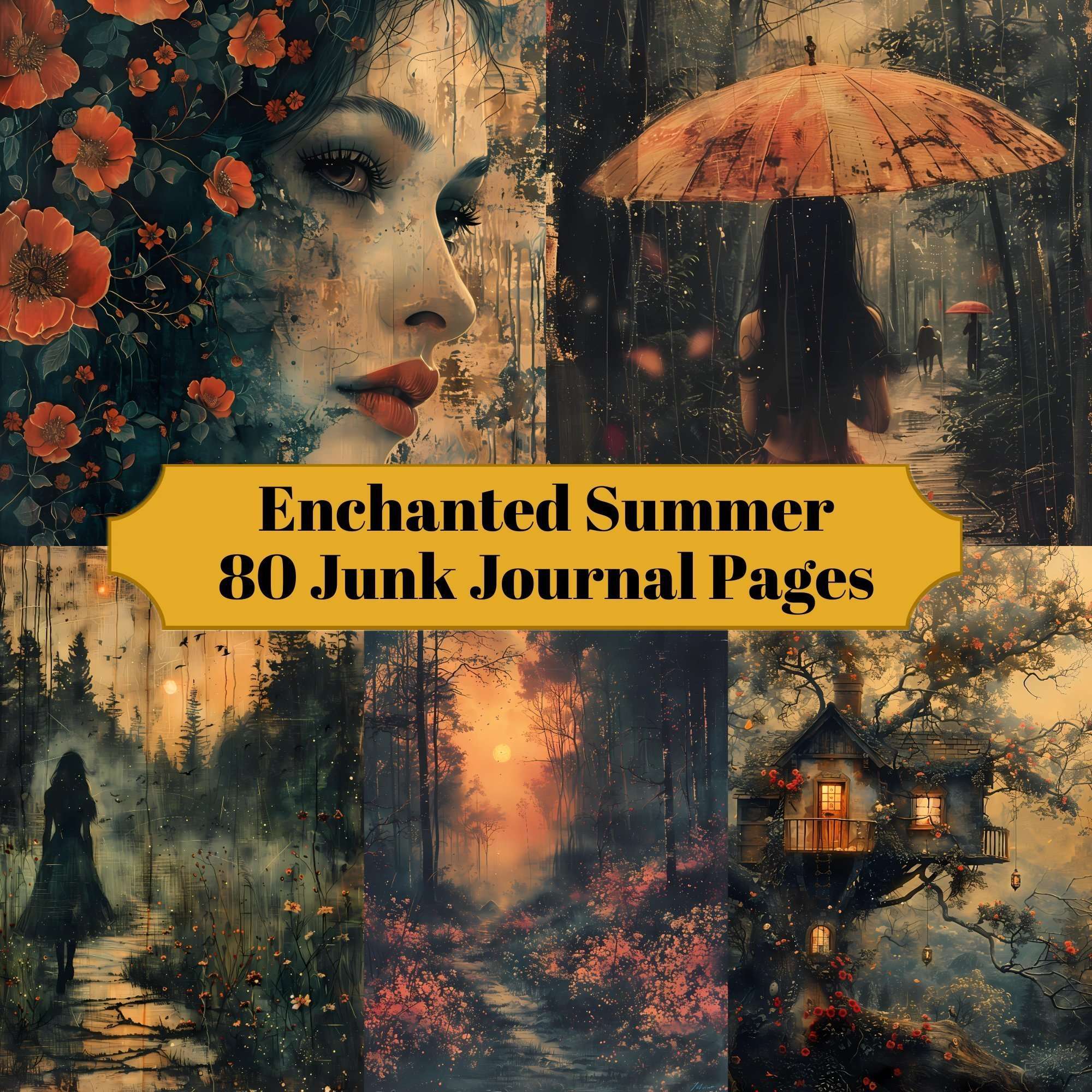Enchanted Summer Junk Journal Pages