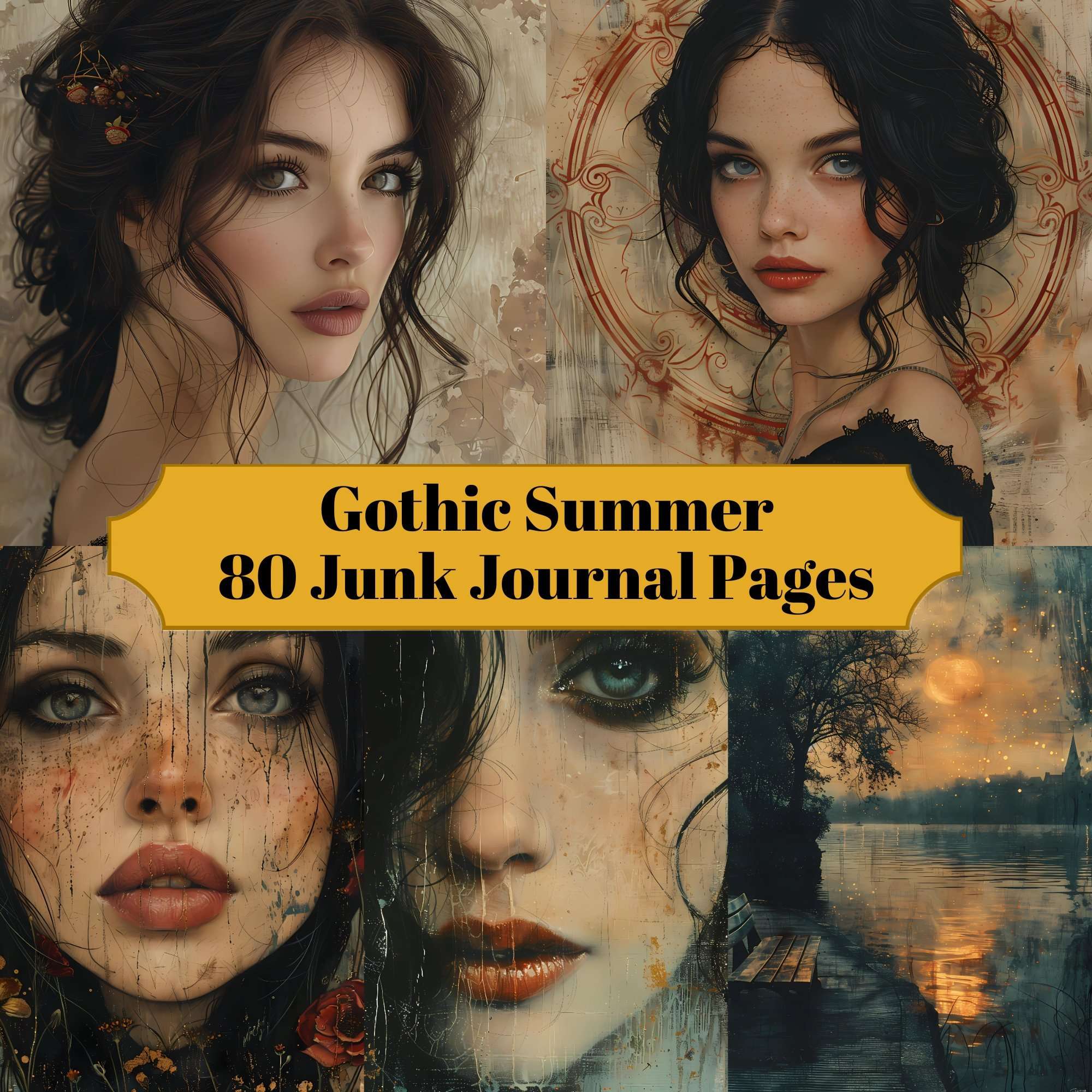 Gothic Summer Junk Journal Pages