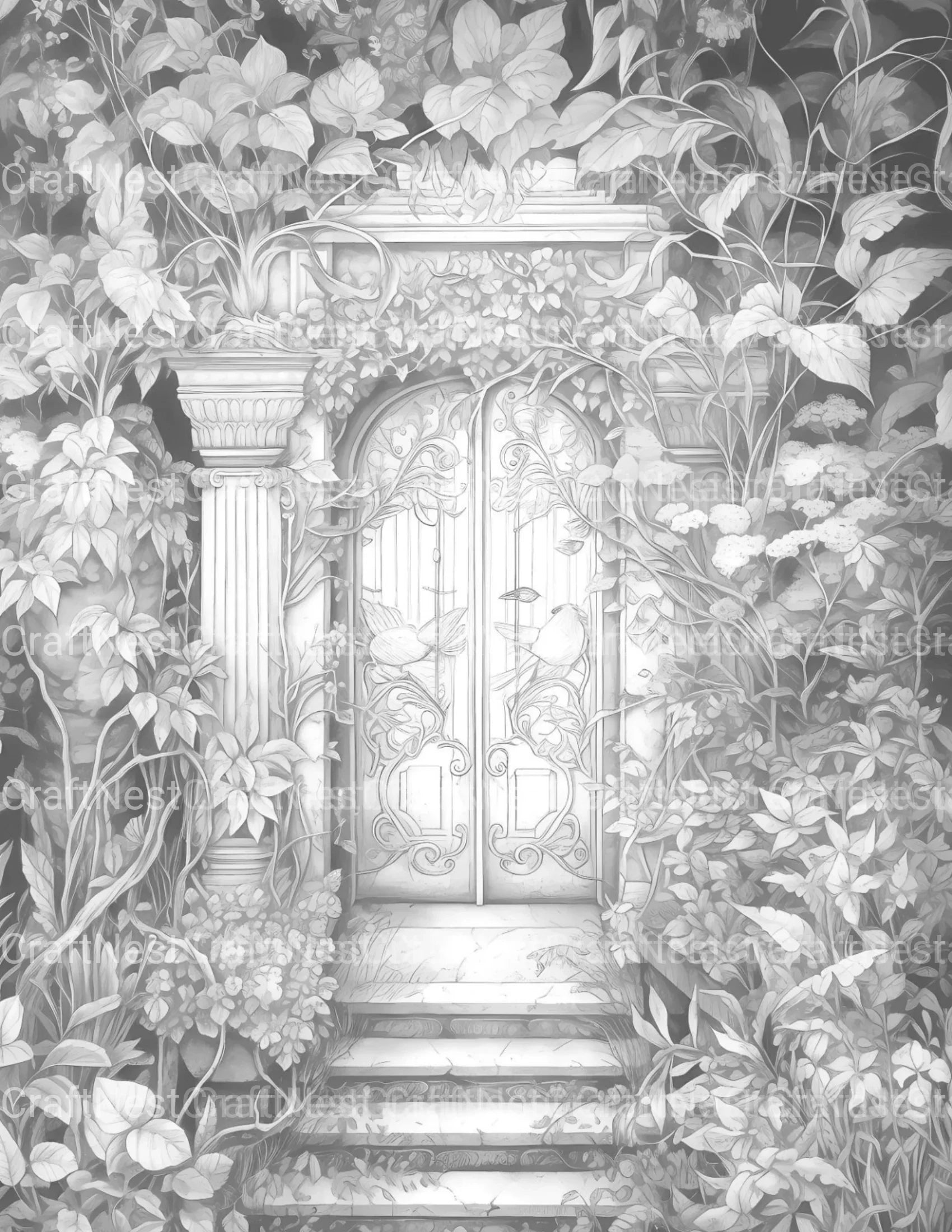 Secret Garden Coloring Book - CraftNest - Digital Crafting and Art