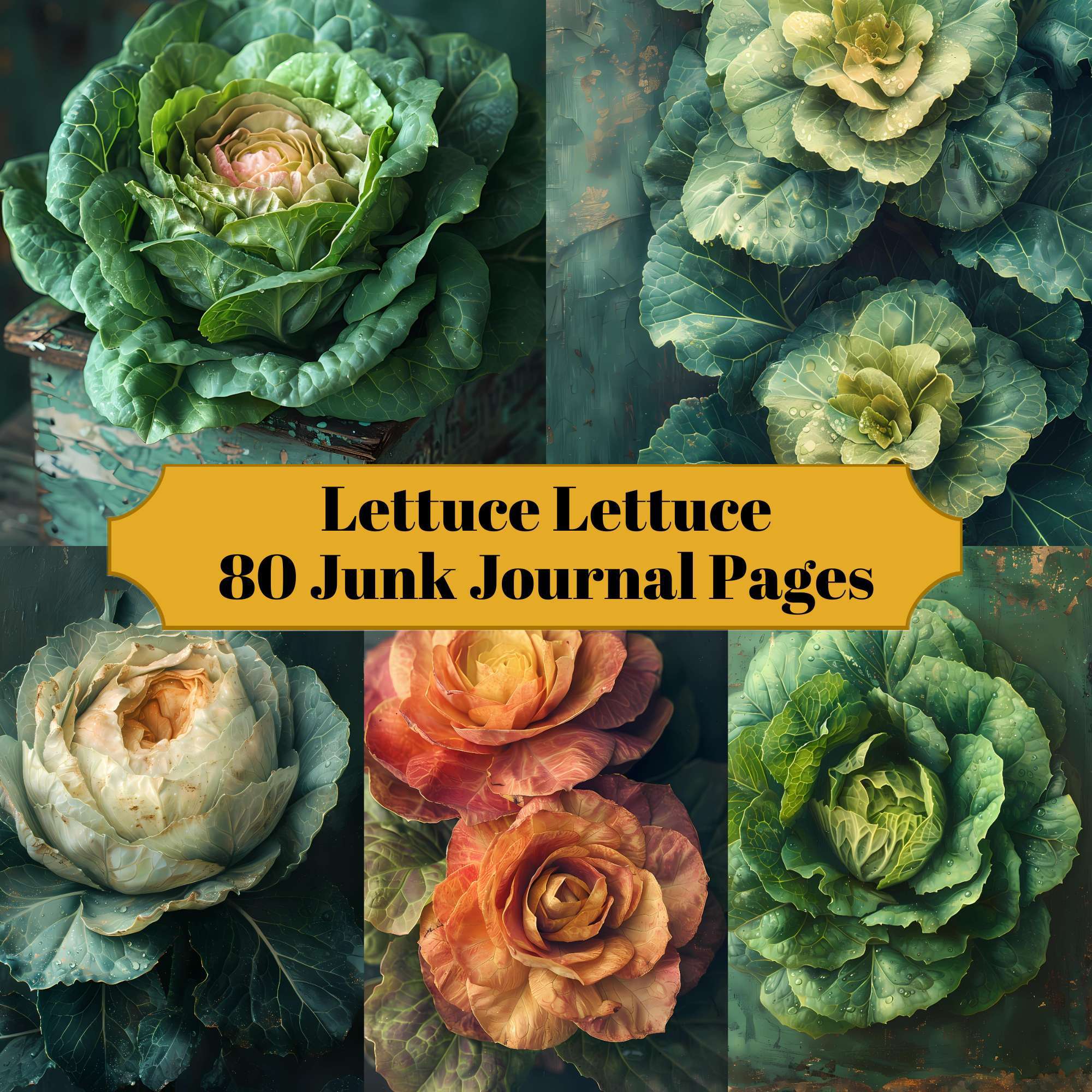 Lettuce Junk Journal Pages