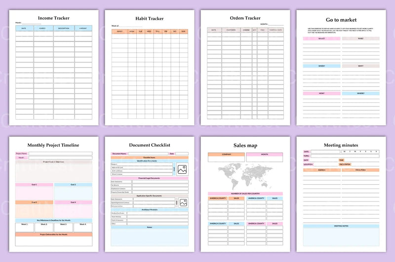 Project Management Planner - CraftNest - Digital Crafting and Art