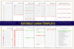 Complete House Management Binder for Efficient Home Organization - CraftNest - Digital Crafting and Art