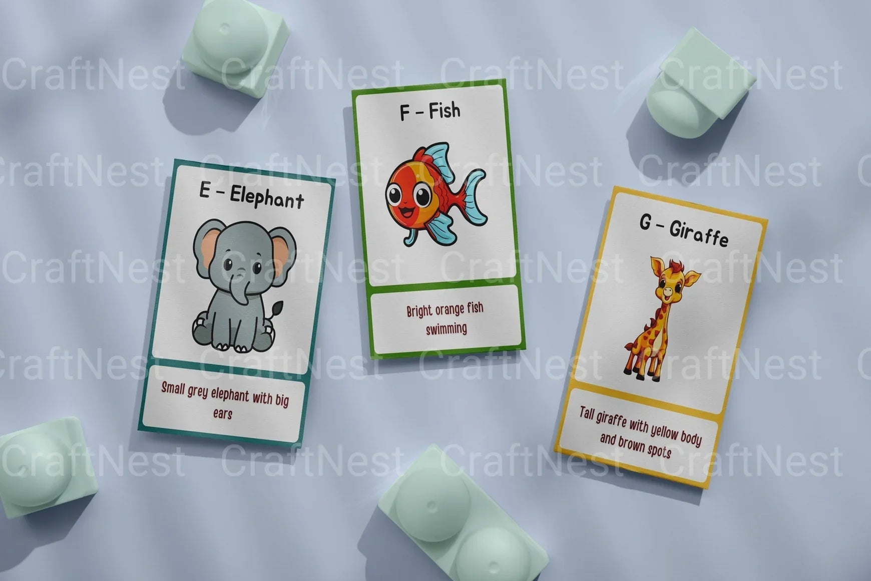 Alphabet Learning Flash Cards for Kids - CraftNest - Digital Crafting and Art