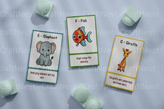 Alphabet Learning Flash Cards for Kids - CraftNest - Digital Crafting and Art
