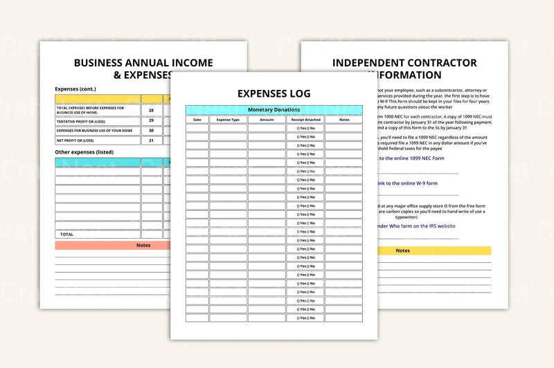 Tax Return Binder for Organized Filing - CraftNest - Digital Crafting and Art
