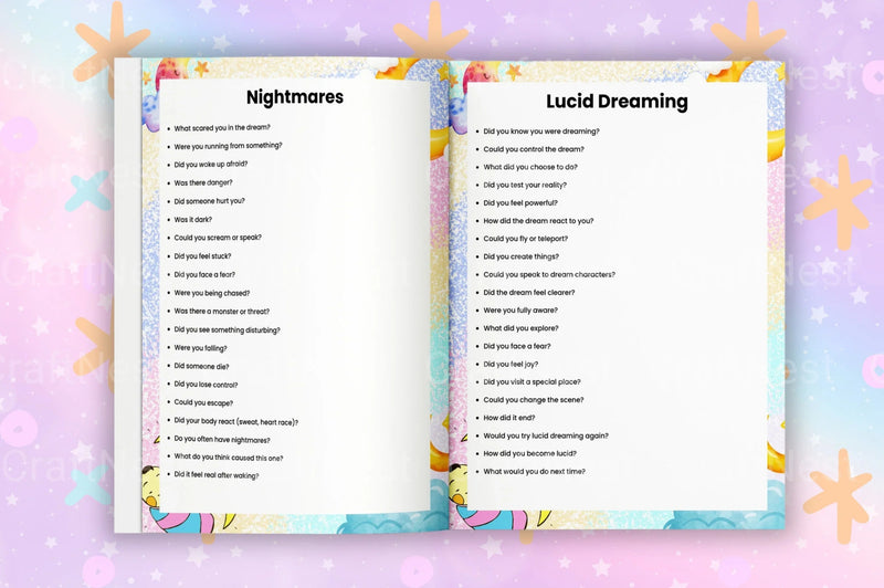 Dream Prompts Book for Creative Inspiration - CraftNest - Digital Crafting and Art