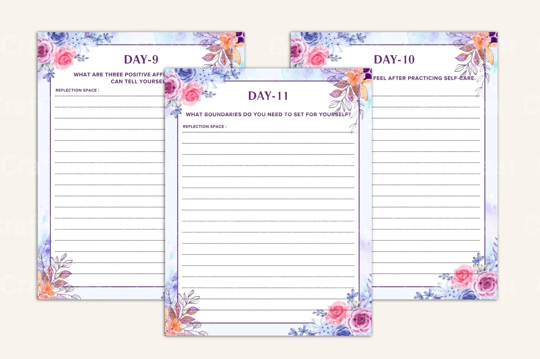 Daily Self-Care Prompts for Personal Wellbeing - CraftNest - Digital Crafting and Art