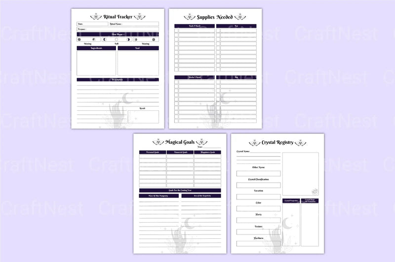 Witchy Planner: Enchant Your Organization - CraftNest - Digital Crafting and Art
