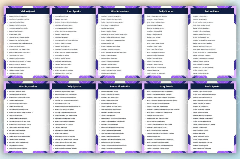 Idea Fountain Prompts for Creative Inspiration - CraftNest - Digital Crafting and Art