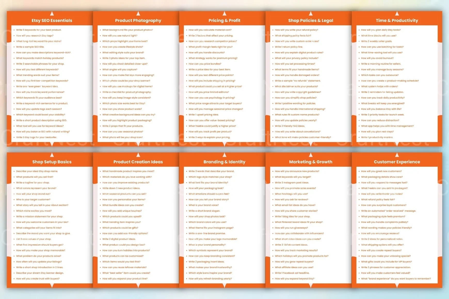 Etsy Seller Starter Prompts Book - CraftNest - Digital Crafting and Art