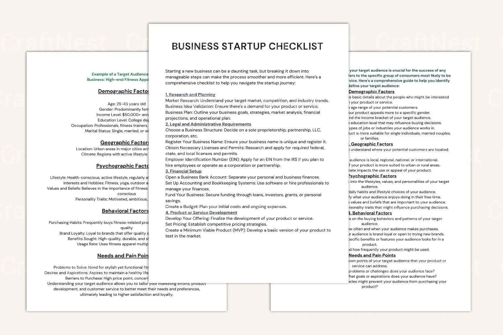 Entrepreneur Busters Success Workbook - CraftNest - Digital Crafting and Art