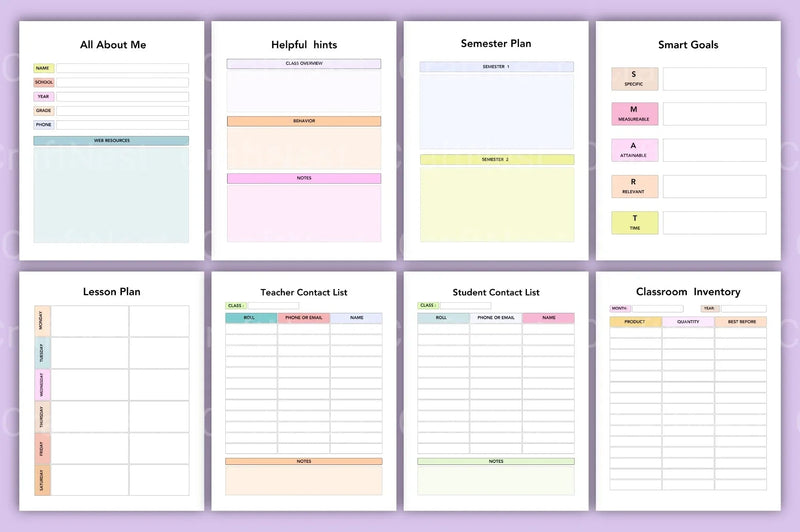 The Ultimate Teacher Planner - CraftNest - Digital Crafting and Art