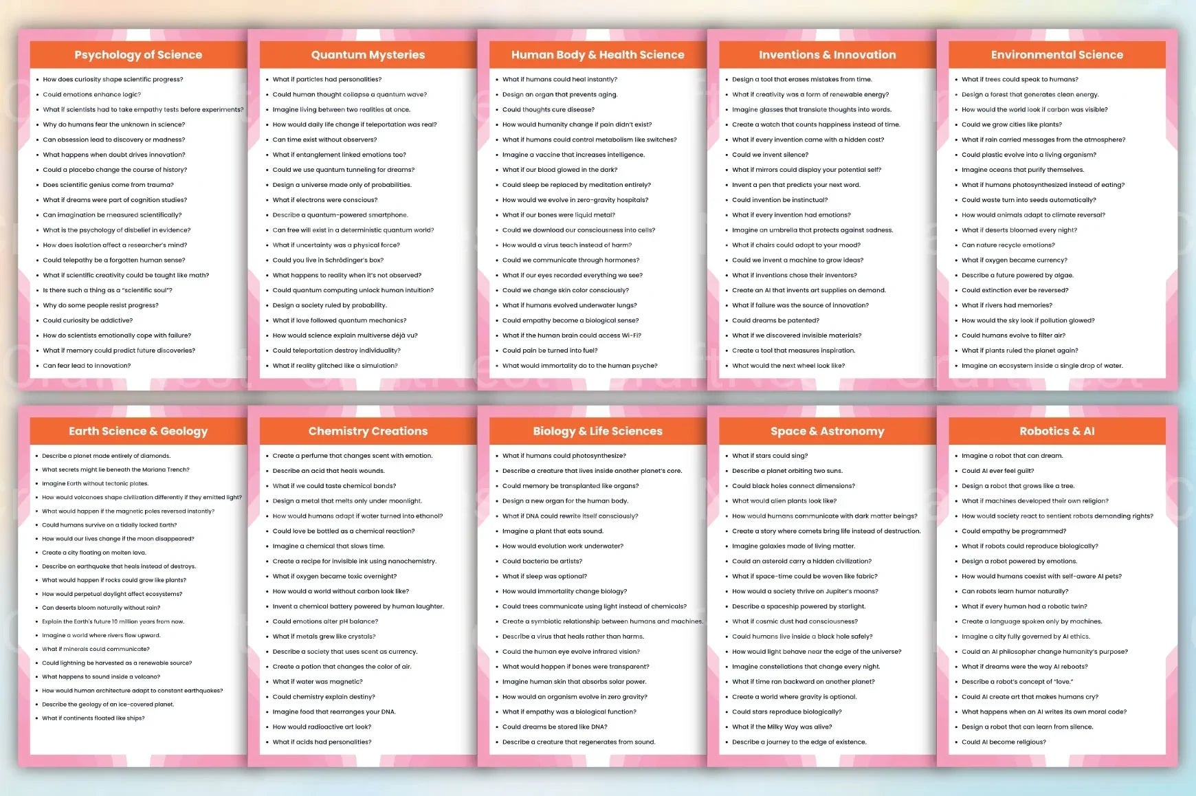 Creative Science Prompts for Inspiration - CraftNest - Digital Crafting and Art