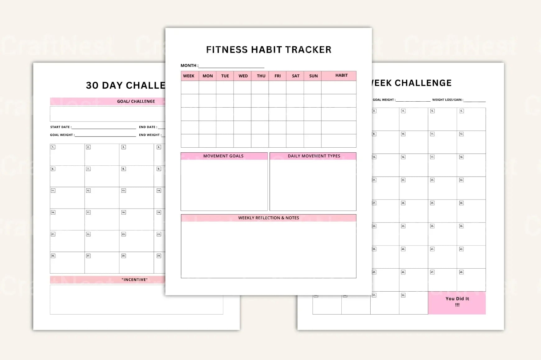 Ultimate Wellness Fitness Guide - CraftNest - Digital Crafting and Art
