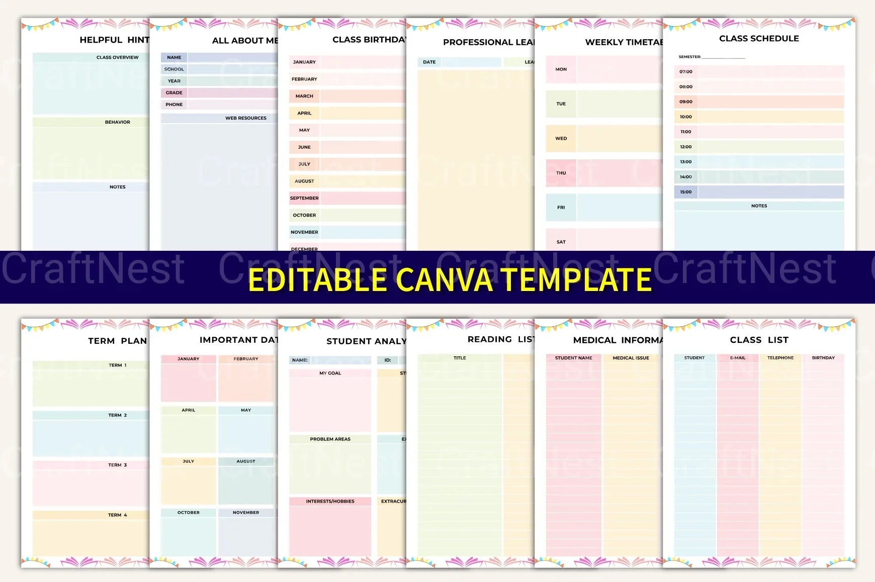 Educator Planner for Effective Teaching - CraftNest - Digital Crafting and Art