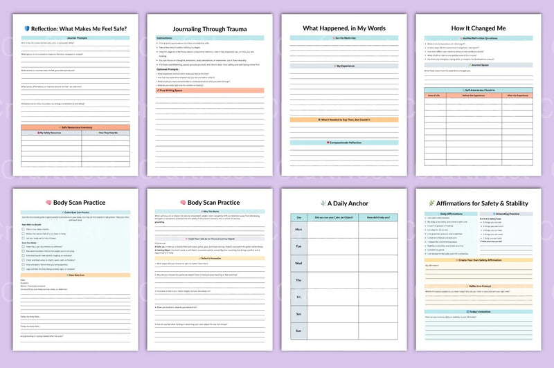Trauma Therapy Workbook: Healing and Recovery Guide - CraftNest - Digital Crafting and Art