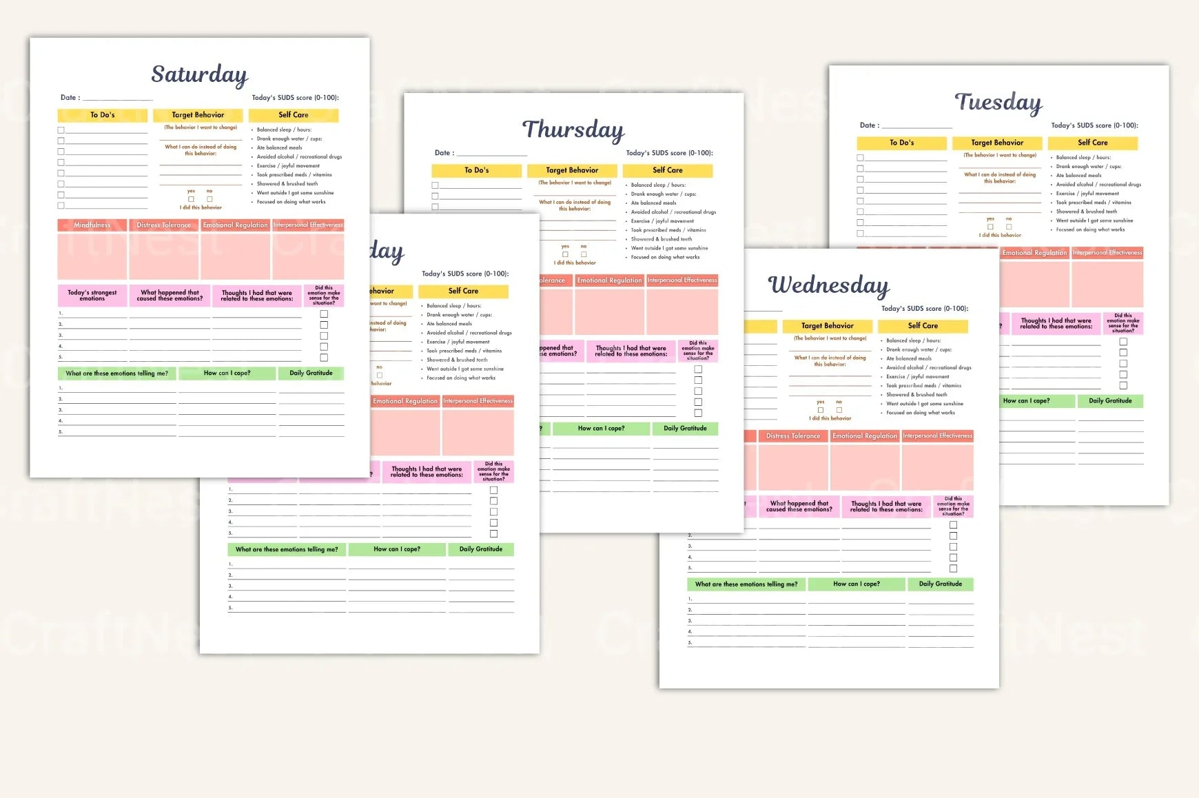 Dialectical Behavior Therapy Guide - CraftNest - Digital Crafting and Art