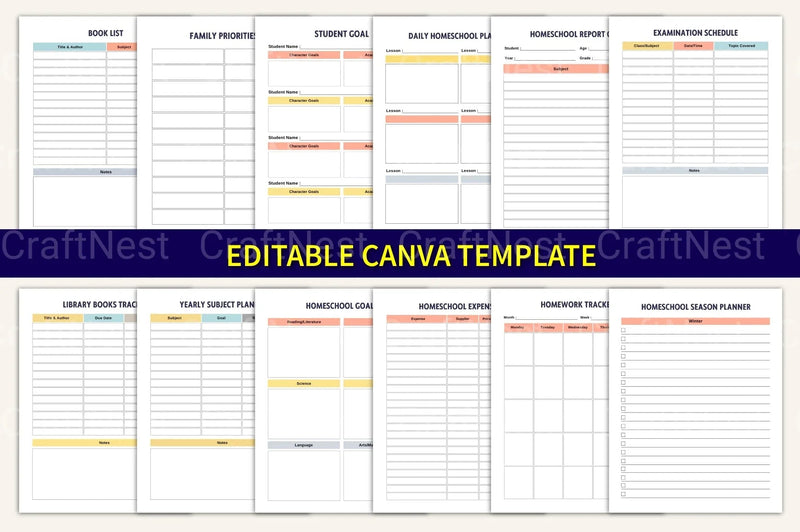 Homeschool Management Binder for Effective Organization - CraftNest - Digital Crafting and Art