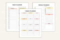 Efficient Daily Planner for Optimal Organization - CraftNest - Digital Crafting and Art
