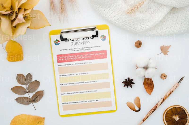 CBT Anxiety Workbook for Effective Stress Management - CraftNest - Digital Crafting and Art