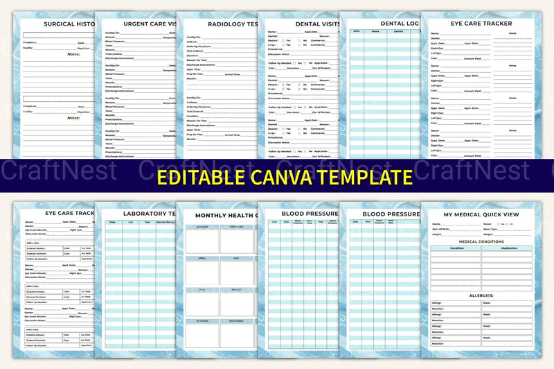 Medical Tracker Mega Tool - CraftNest - Digital Crafting and Art