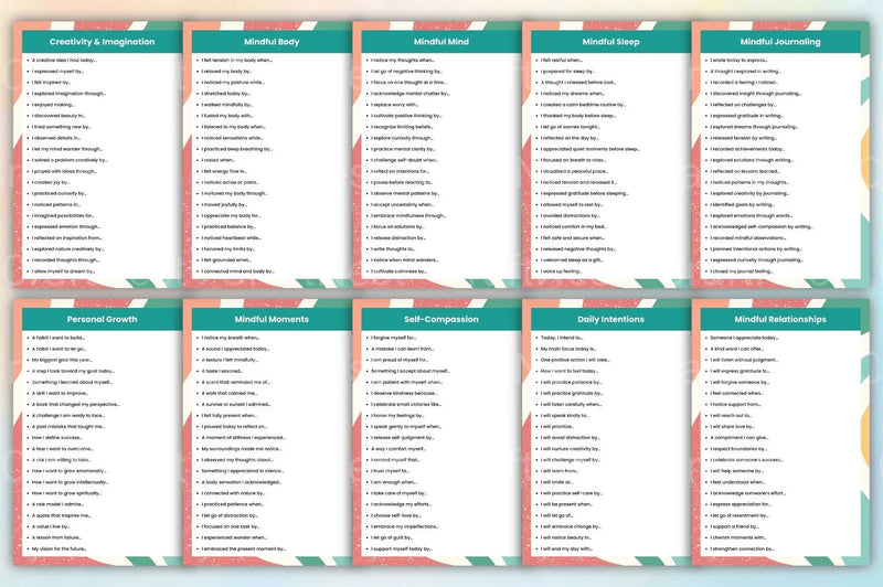 Mindful Prompts for Self Reflection - CraftNest - Digital Crafting and Art