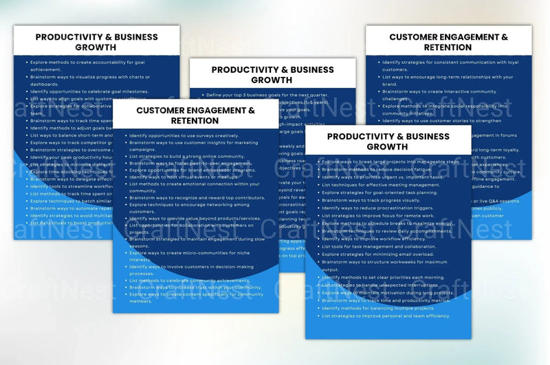 Online Business Prompts Book - CraftNest - Digital Crafting and Art