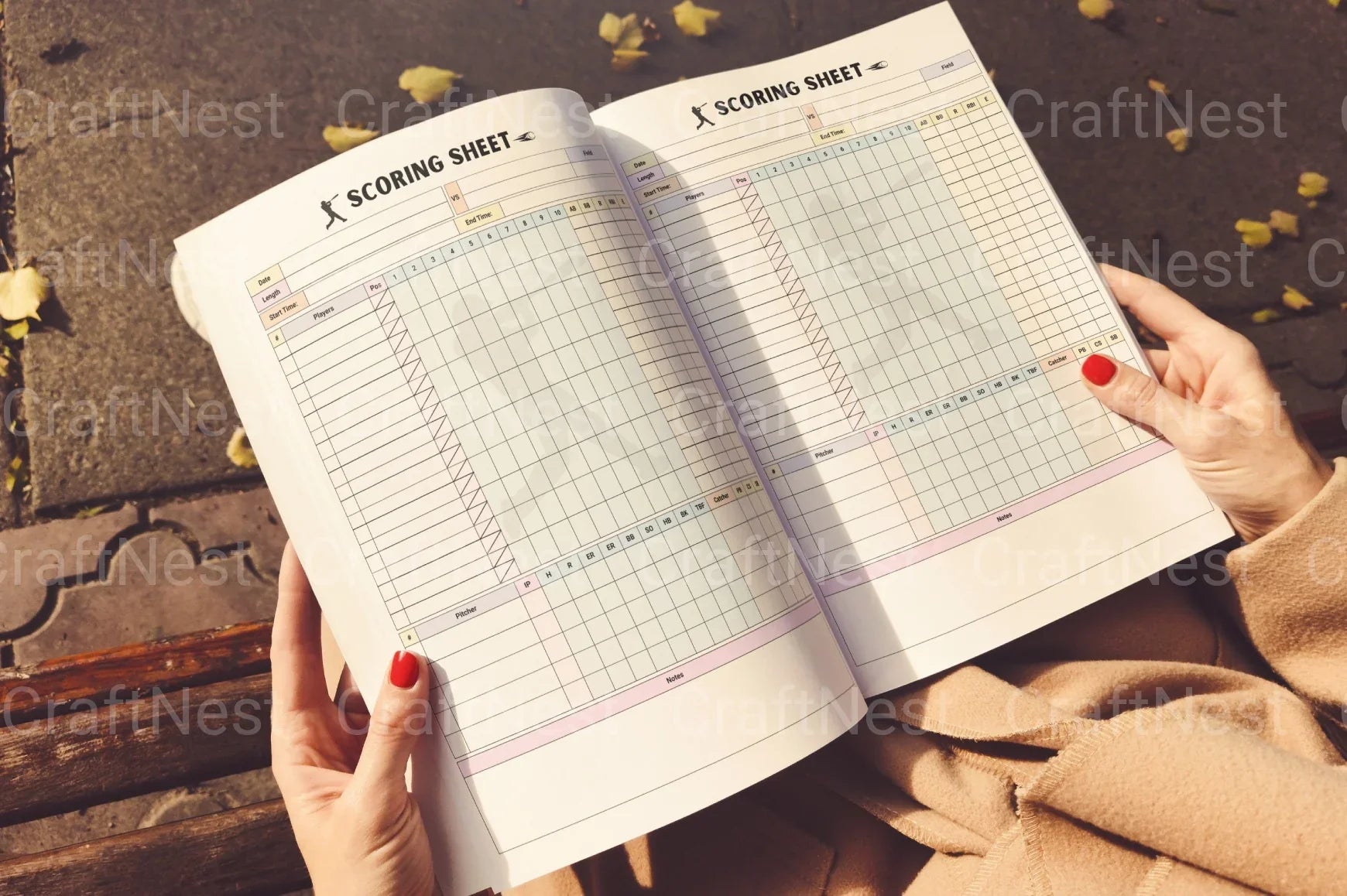 Baseball Scoring Book Guide - CraftNest - Digital Crafting and Art
