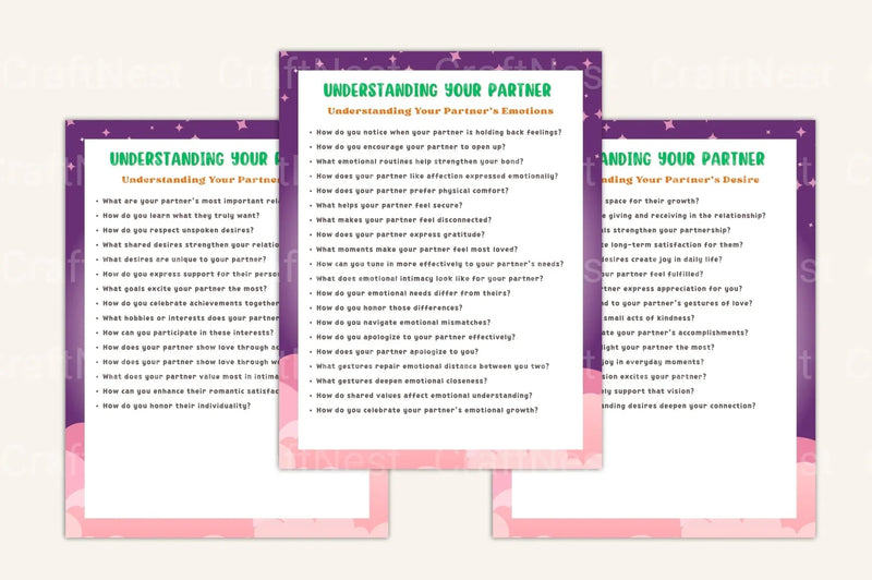 Love Intimacy Prompts Book for Couples - CraftNest - Digital Crafting and Art