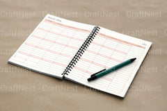 Monthly Organizer Template - CraftNest - Digital Crafting and Art