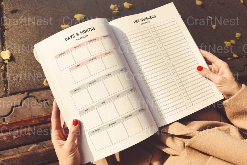 Language Learning Planner - CraftNest - Digital Crafting and Art