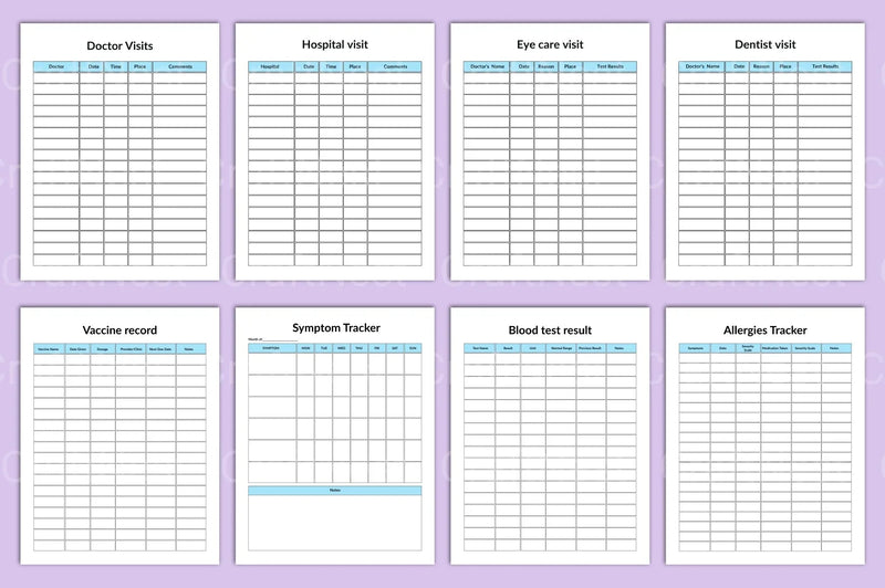Medical Binder: Organized Health Records - CraftNest - Digital Crafting and Art
