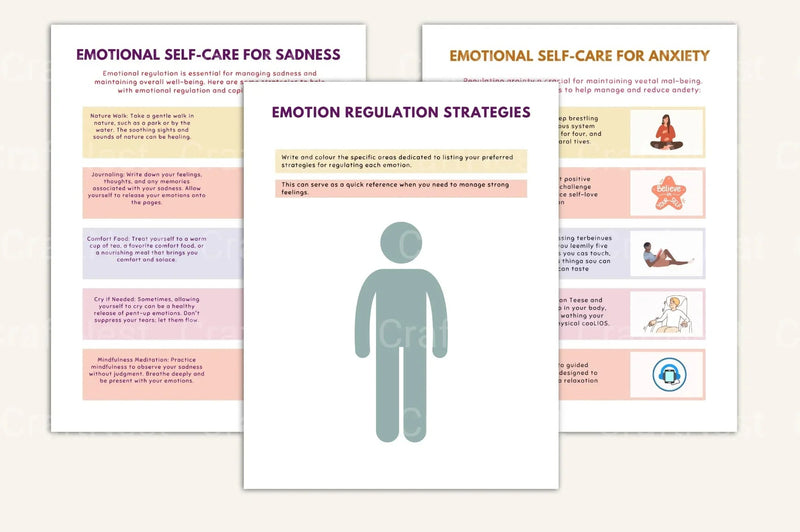 Emotion Processing Worksheets for Personal Growth - CraftNest - Digital Crafting and Art