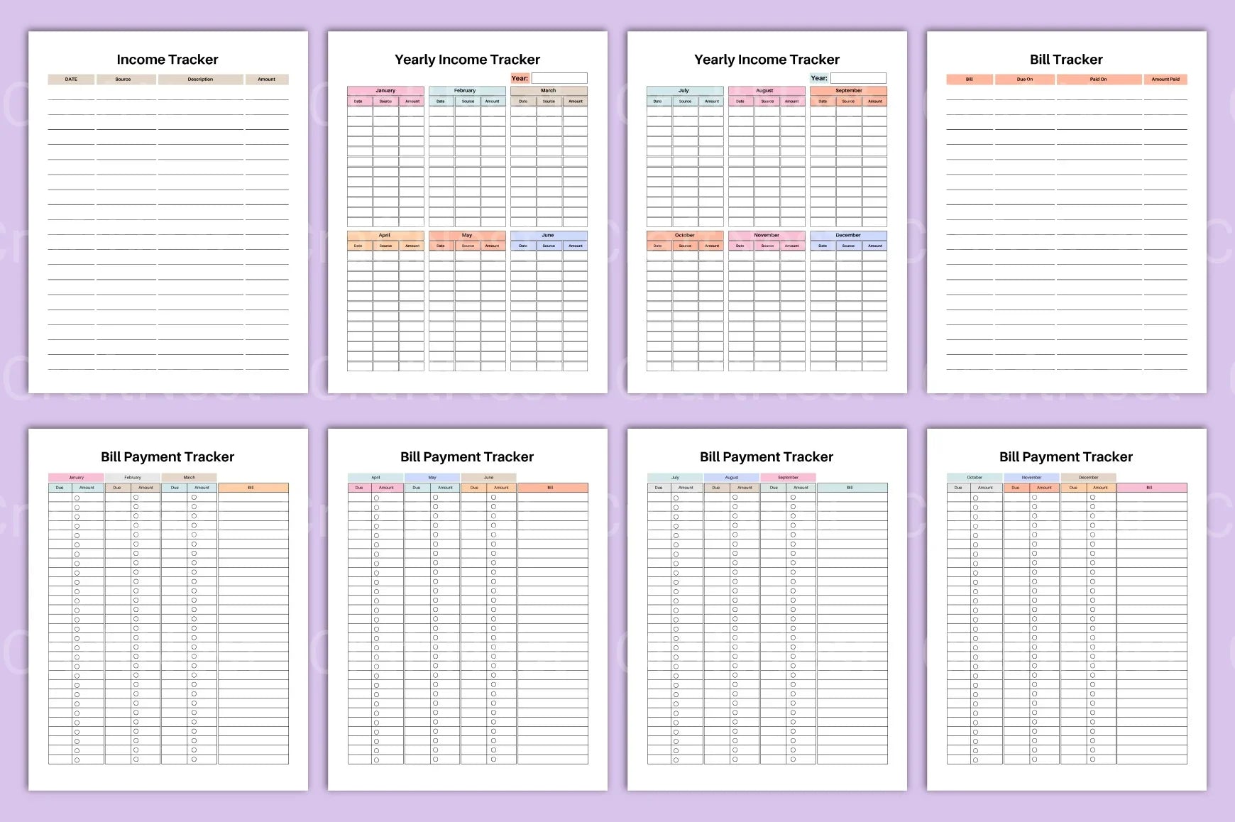 Budget Planner Template - CraftNest - Digital Crafting and Art