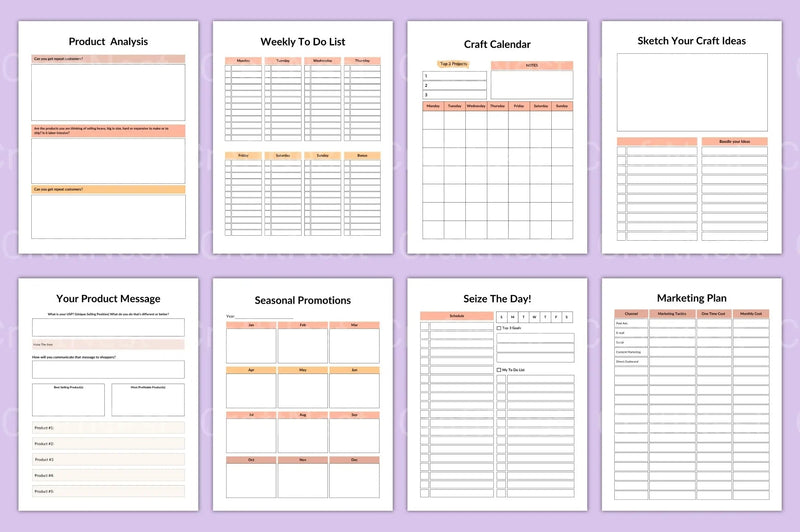 Craft Business Planner Guide - CraftNest - Digital Crafting and Art