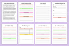 Ecotherapy Planner for Wellness and Nature Connection - CraftNest - Digital Crafting and Art