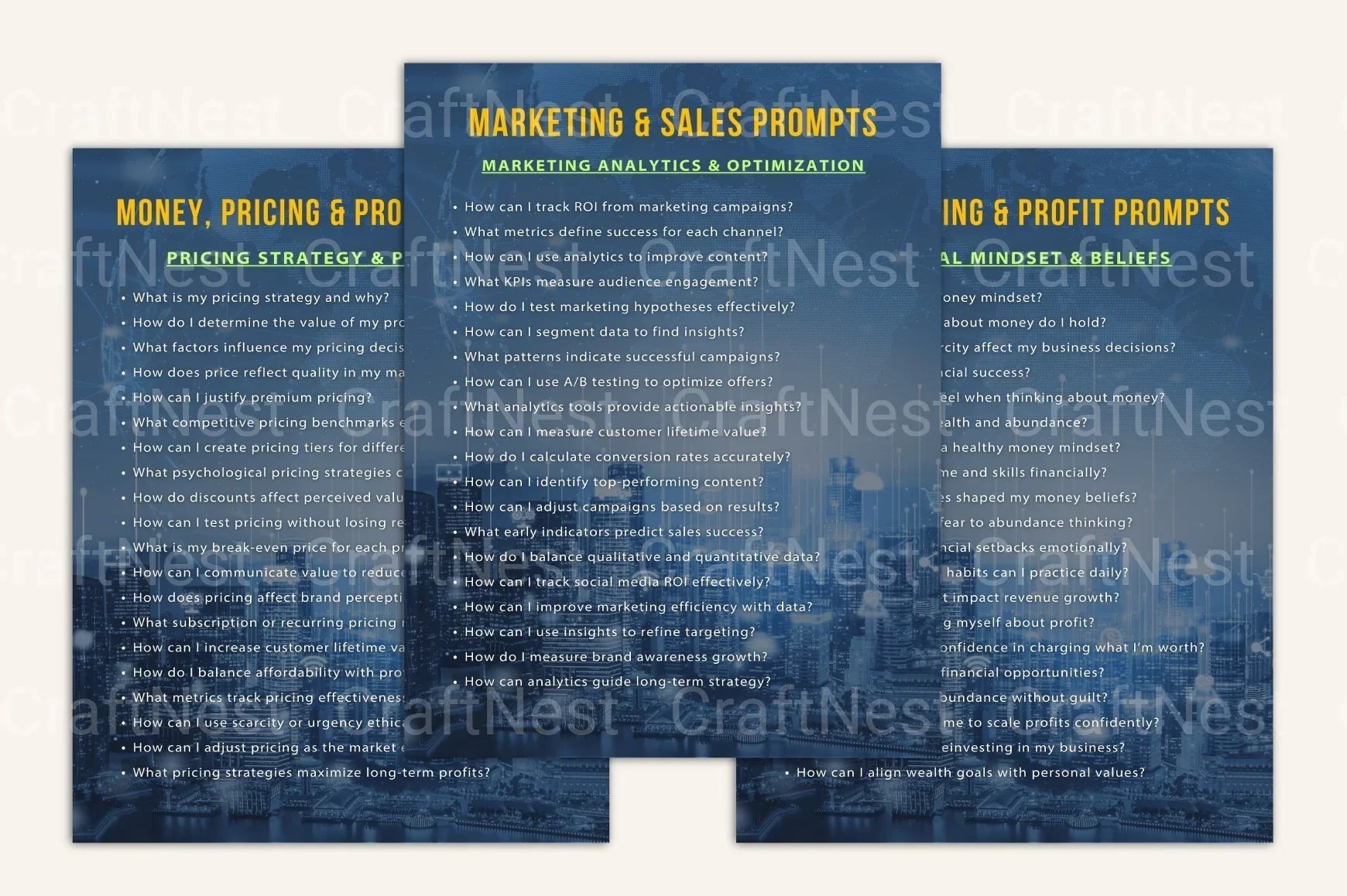 Entrepreneurship Prompts Book for Creative Success - CraftNest - Digital Crafting and Art