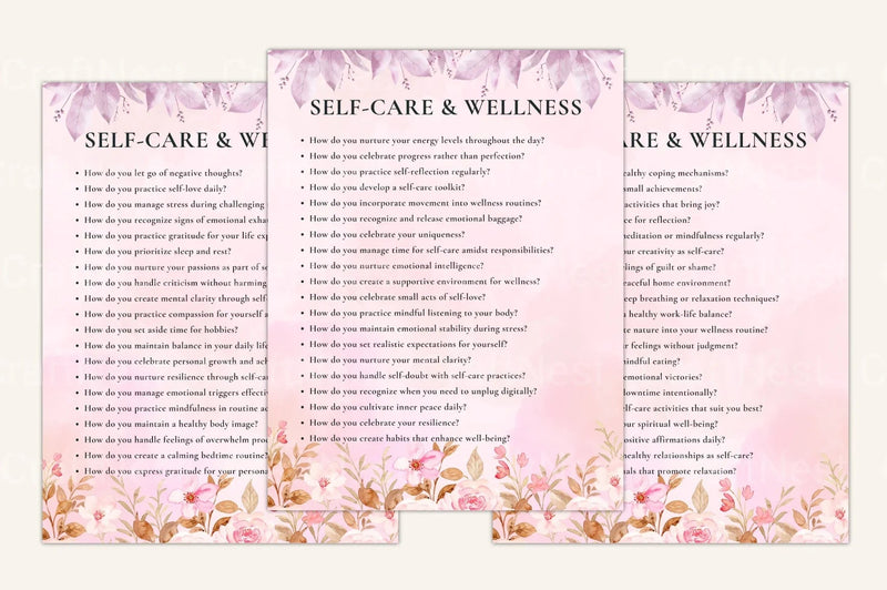 Self Discovery Prompts Book for Personal Growth - CraftNest - Digital Crafting and Art