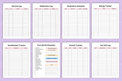 Pet Care Planner: Organize Your Pet's Health & Schedule - CraftNest - Digital Crafting and Art