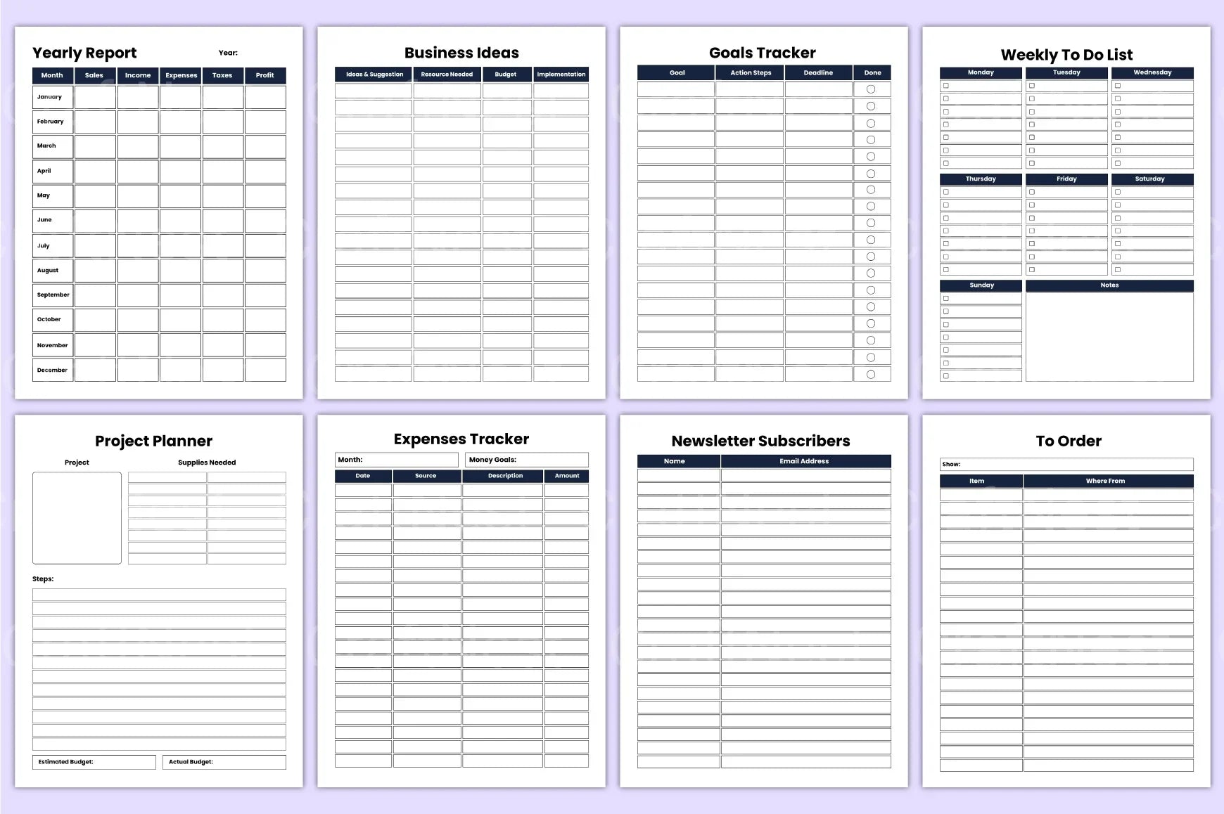 Small Business Planner 2023 - CraftNest - Digital Crafting and Art