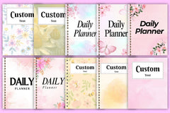 Custom Planner Cover Design - CraftNest - Digital Crafting and Art