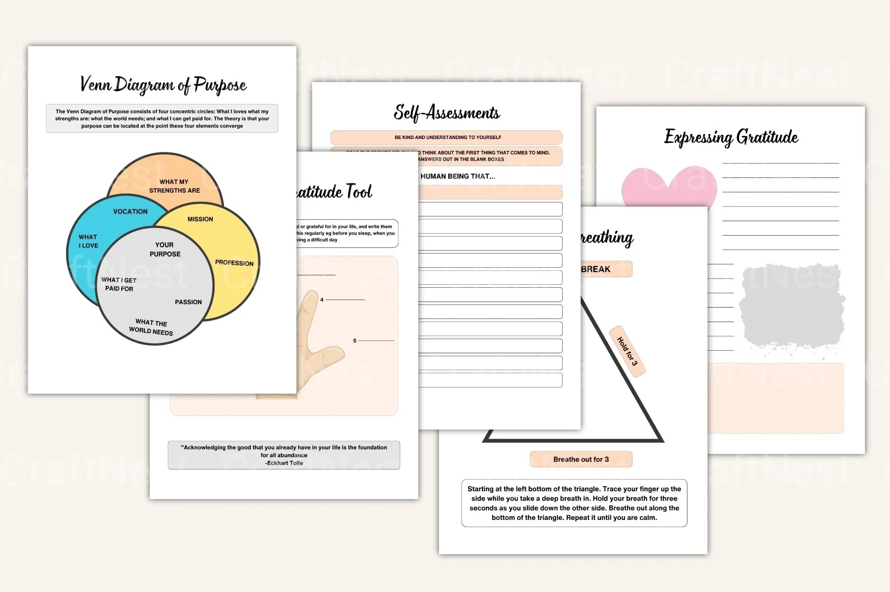 Burnout Recovery Workbook Guide - CraftNest - Digital Crafting and Art