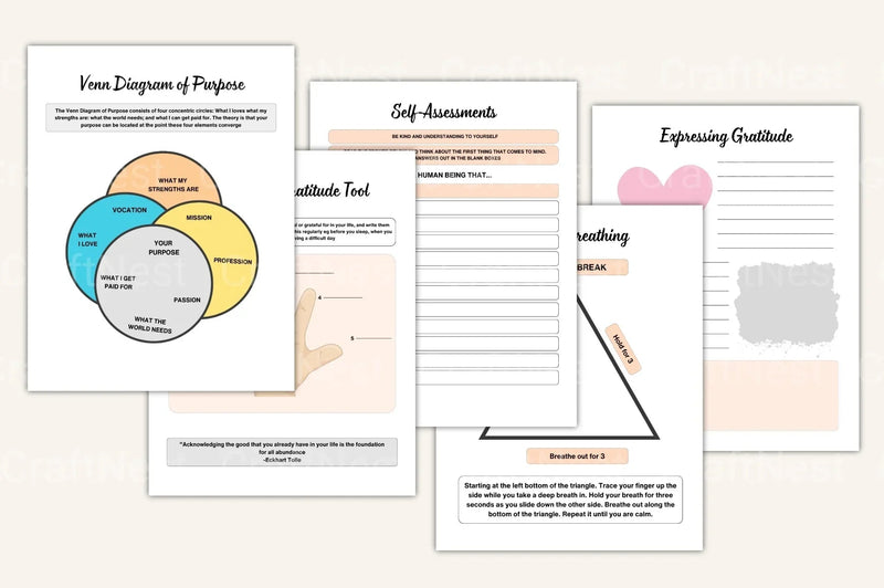 Burnout Recovery Workbook Guide - CraftNest - Digital Crafting and Art