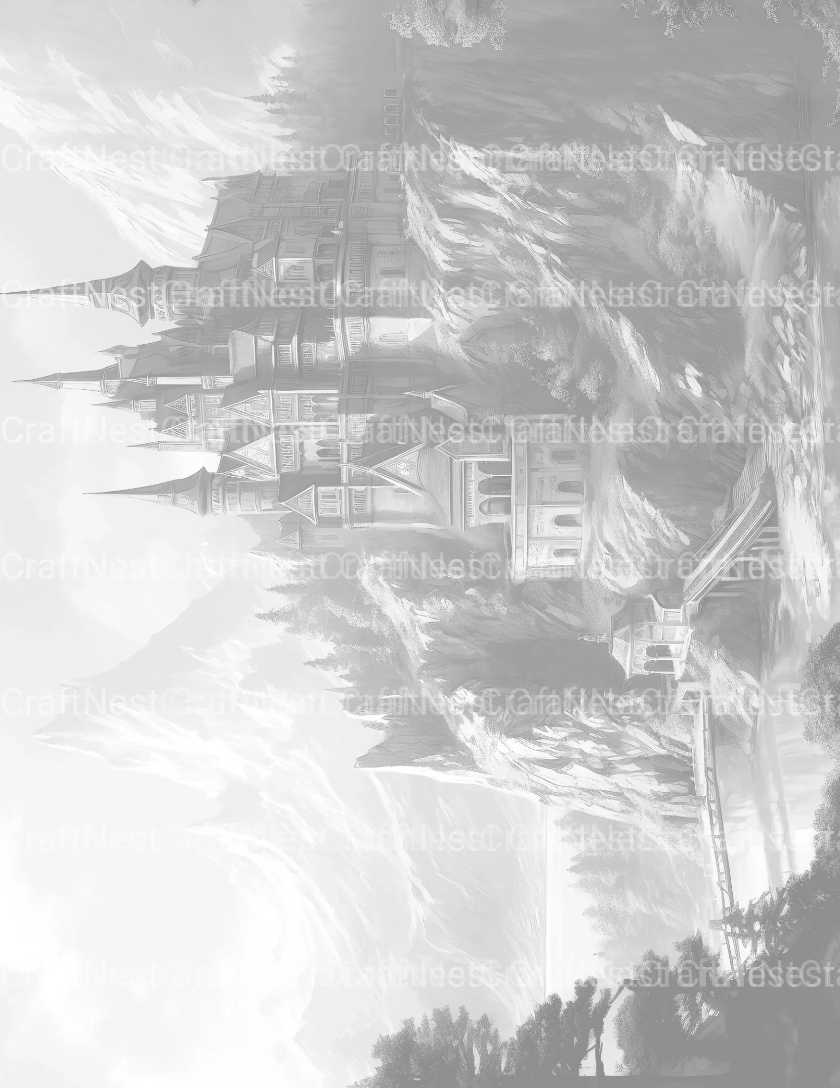 Castles Coloring Book - CraftNest - Digital Crafting and Art