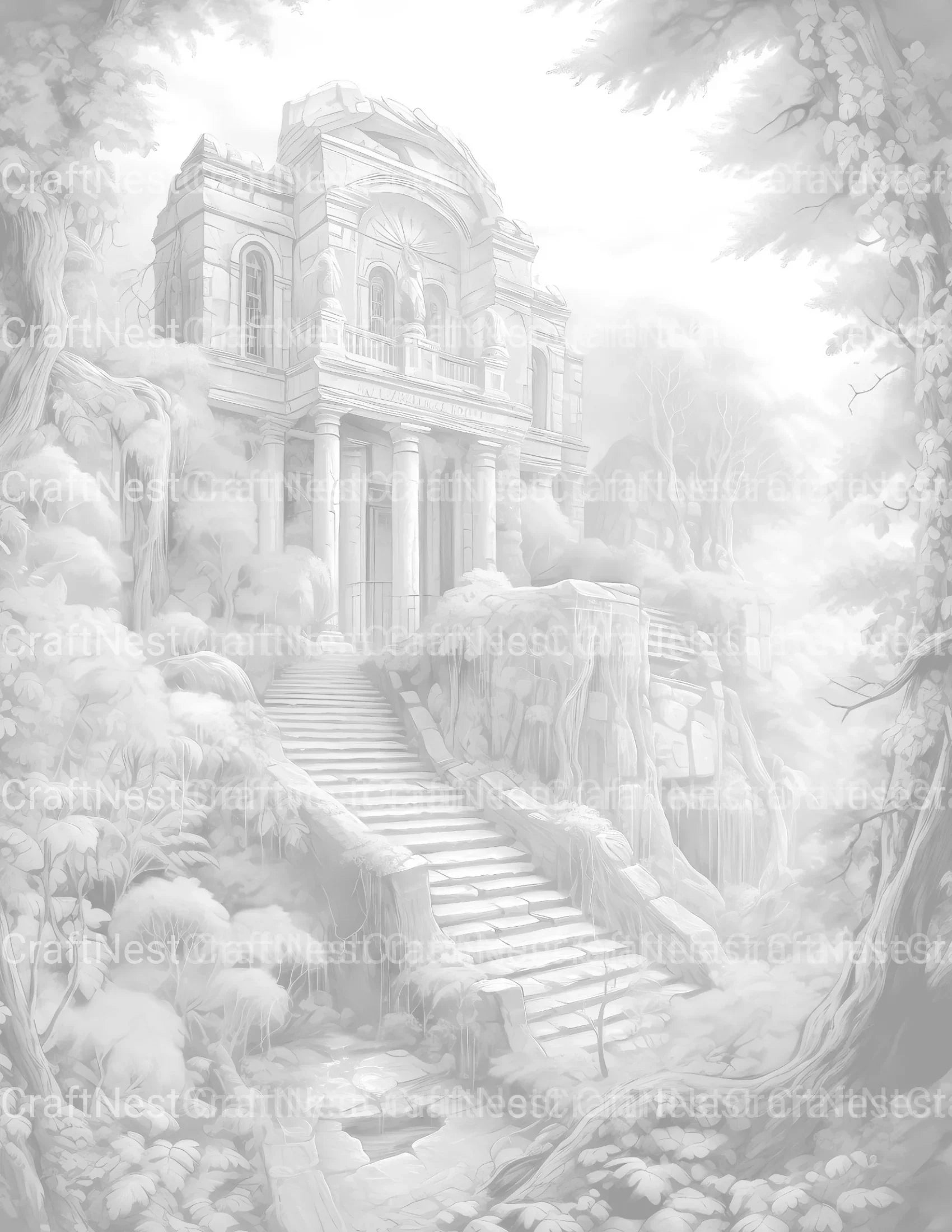 Lost Ruins Coloring Book - CraftNest - Digital Crafting and Art